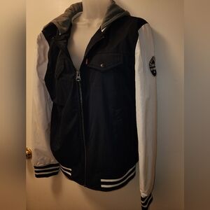Levi's Blue and White Varsity Jacket